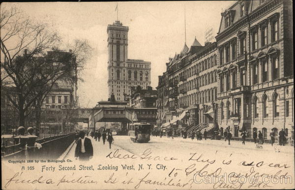 Forty Second Street, Looking West New York