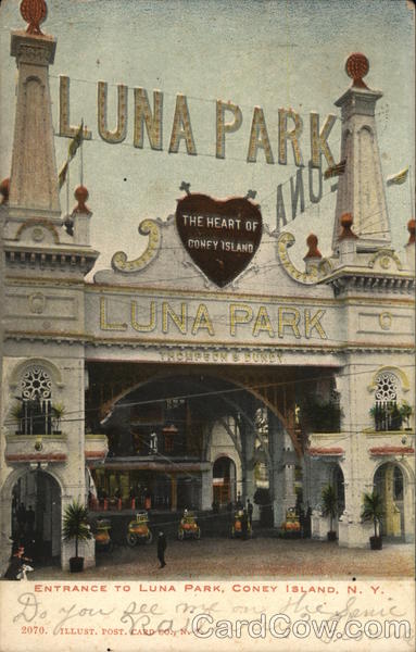 Entrance to Luna Park Coney Island New York