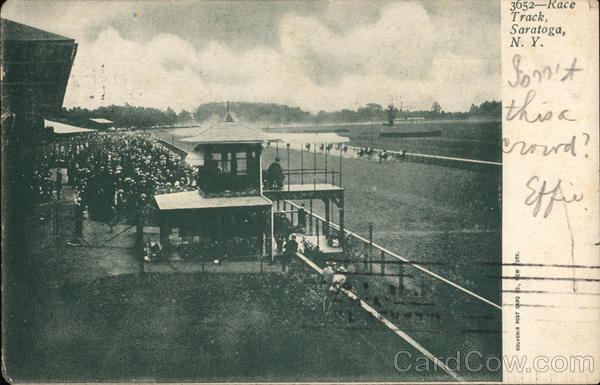 View of Race Track Saratoga New York