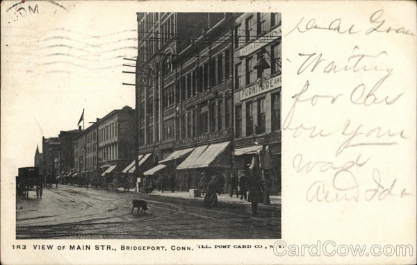 View of Main Str. Bridgeport Connecticut