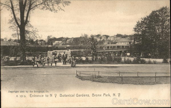 Entrance to Botanical Gardens, Bronx Park New York