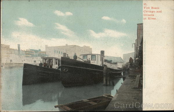 Fire Boats Chicago and Illinois at River Boats, Ships