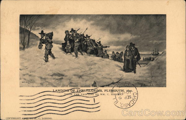 Landing of the Pilgrims, Plymouth, 1620 W. C. Loring