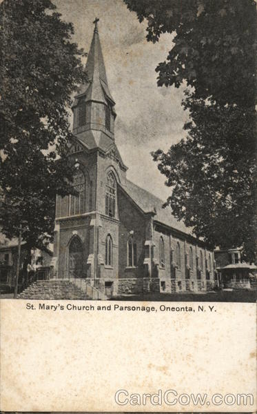 St. Mary's Church and Parsonage Oneonta New York