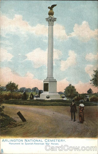 Arlington National Cemetery, Monument to Spanish-American War Heroes Virginia
