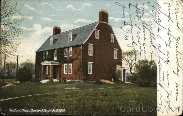 Craddock House, Built 1634 Medford Massachusetts