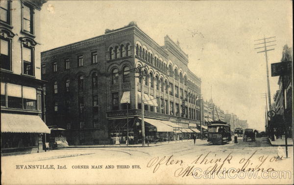 Corner Main and Third Sts. Evansville Indiana