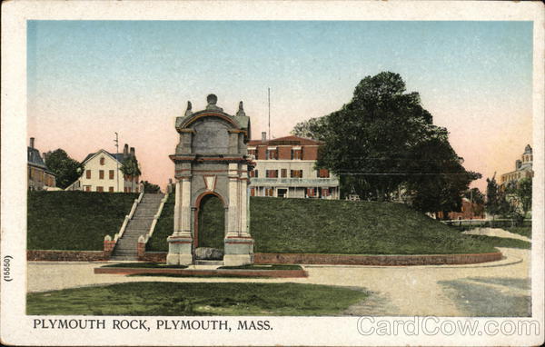 View of Plymouth Rock Massachusetts