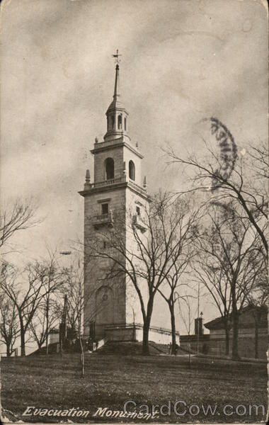 Evacuation Monument Dorchester Heights Massachusetts