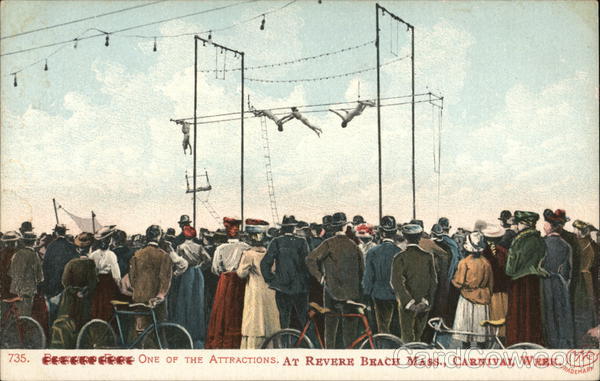 One of the Attractions During Carnival Week Revere Beach Massachusetts