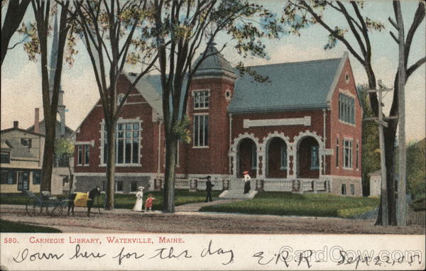 Carnegie Library Building Waterville Maine