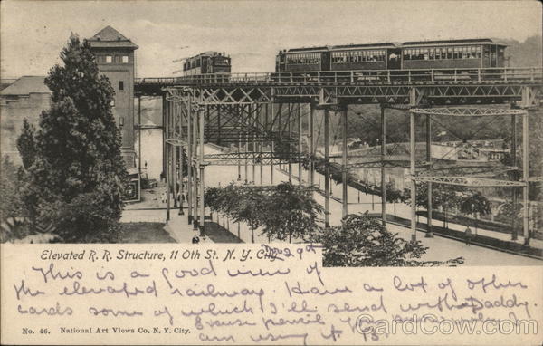 Elevated R.R. Structure, 110th St., New York City
