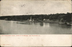 Pottawatomie Park, From R.R. Bridge Postcard