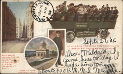 We Have Been "Touring New York in the Green Automobiles" and it's Great. Postcard