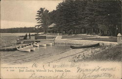 Boat Landing, Wildwood Park Postcard