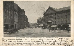 Main Street, West of Depot Square Fitchburg, MA Postcard Postcard Postcard