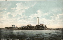 Boston Light Massachusetts Postcard Postcard Postcard