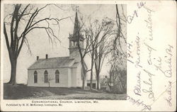 Congregational Church Limington, ME Postcard Postcard Postcard