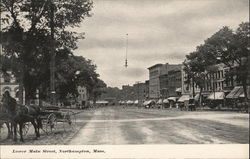 Lower Main Street Northampton, MA Postcard Postcard Postcard
