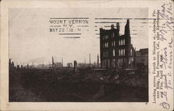 Looking across Fourth to Mission St. Postcard