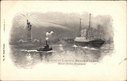 Statue of Liberty, Bedloe's Island, Harbor New York, NY Postcard Postcard Postcard