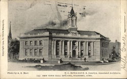 New Town Hall Building Postcard