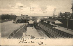 N.Y.N.H. & H.R.R. Station Mount Vernon, NY Postcard Postcard Postcard