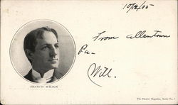 Francis Wilson - The Theatre Magazine, Series No. 1 Postcard