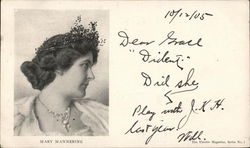 Mary Mannering Postcard