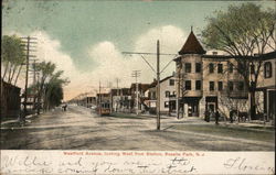 Westfield Avenue, Looking West From Station Roselle Park, NJ Postcard Postcard Postcard