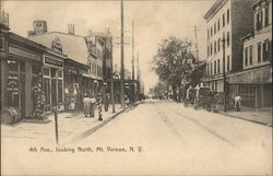 4th Ave., Looking North Mount Vernon, NY Postcard Postcard Postcard