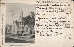 View of Baptist Church Danielson, CT Postcard Postcard Postcard