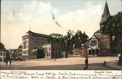 View of Union Square Norwich, CT Postcard Postcard Postcard