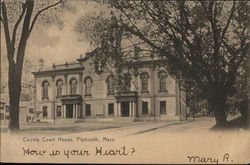 County Court House Plymouth, MA Postcard Postcard Postcard