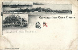Greetings from Camp Lincoln Springfield, IL Postcard Postcard Postcard