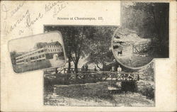 Scenes Around Town Chautauqua, IL Postcard Postcard Postcard