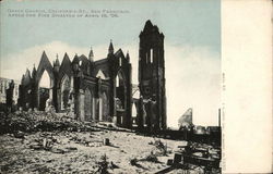 Grace Church After the Fire Postcard