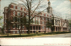 Hospital St. Vincent de Paul Norfolk, VA Postcard Postcard Postcard