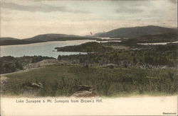 Lake Sunapee and Mt. Sunapee from Brown's Hill New Hampshire Postcard Postcard Postcard