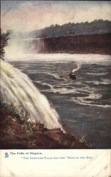 The Falls of Niagara - American Falls and the 'Maid of the Mist' Postcard
