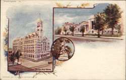 City Hall and New City Post Office Washington, DC Washington DC Postcard Postcard Postcard