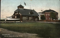 United States Life Saving Station Postcard