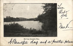 Mill Pond Brimfield, MA Postcard Postcard Postcard