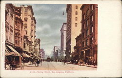 Spring Street Los Angeles, CA Postcard Postcard Postcard