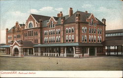 View of Railroad Station Concord, NH Postcard Postcard Postcard