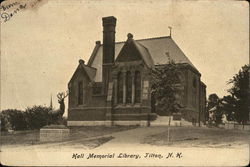 Hall Memorial Library Postcard