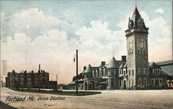 Union Station Portland, ME Postcard Postcard Postcard