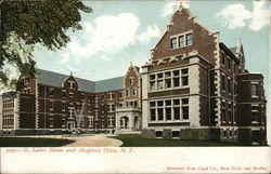 St. Luke's Home and Hospital Utica, NY Postcard Postcard Postcard