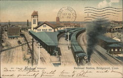 Railroad Station Bridgeport, CT Postcard Postcard Postcard