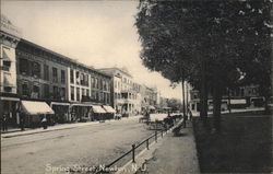 Spring Street, Newton, N.J. New Jersey Postcard Postcard Postcard